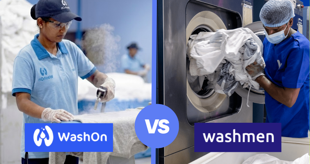 WashOn vs Washmen comparison, turnaround pricing and garment care differences for Dubai laundry services