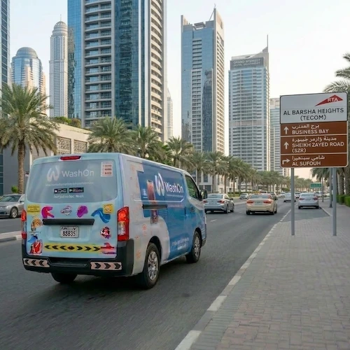 WashOn laundry in Al Barsha Heights