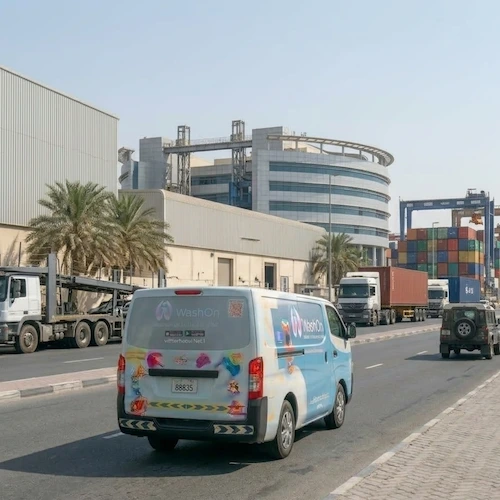 WashOn laundry in Jebel Ali Village