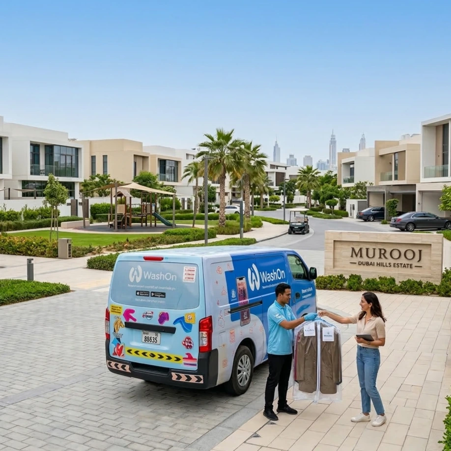 WashOn laundry in Murooj Al Furjan