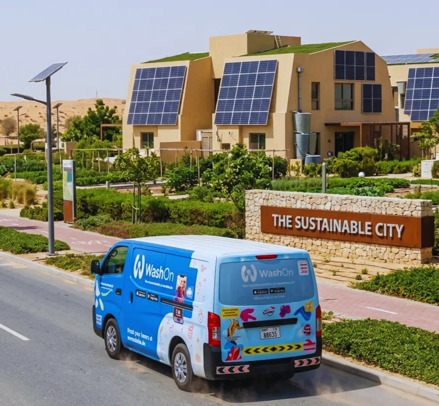 WashOn laundry in Sustainable City